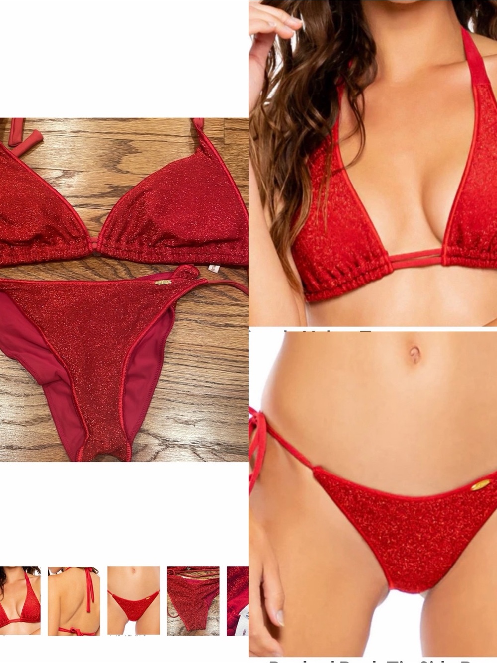 Luli Fama red stardust bikini (DD/Large)